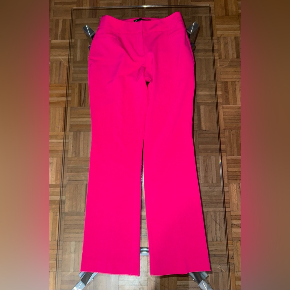 New York & Company Vibrant Pink Bootcut Trousers